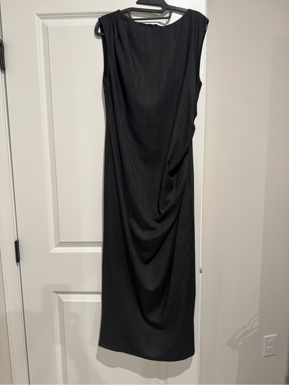 MARELLA Black Bolivar Draped Sleeveless Dress